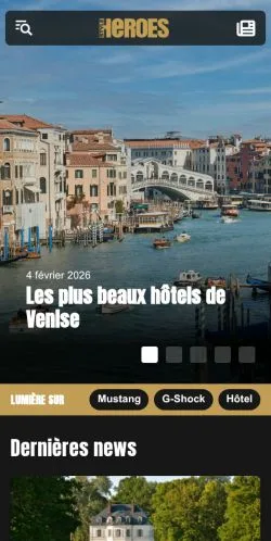 Anteprima del sito Heroes Style, referenziato per la pubblicazione di articoli sponsorizzati