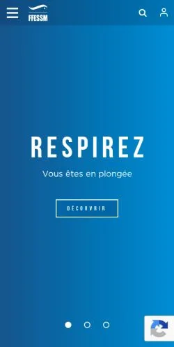 Anteprima del sito FFESSM / Subaqua, referenziato per la pubblicazione di articoli sponsorizzati