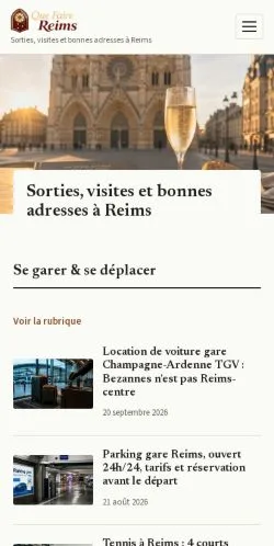 Forhåndsvisning af Que Faire Reims, opført til udgivelse af sponsorerede artikler