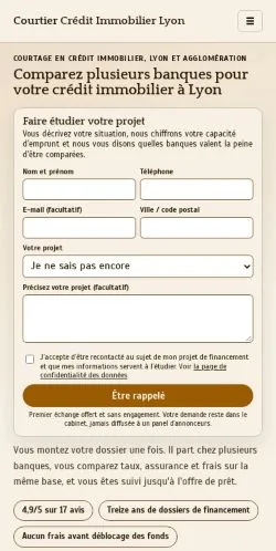 Anteprima del sito Courtier Crédit Immobilier Lyon, referenziato per la pubblicazione di articoli sponsorizzati