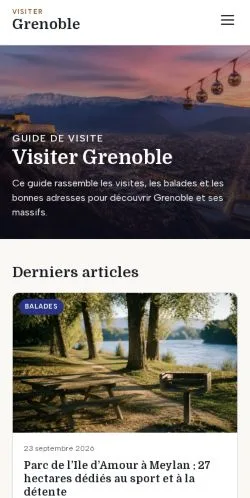 Anteprima del sito Visiter Grenoble, referenziato per la pubblicazione di articoli sponsorizzati