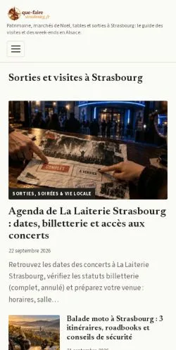 Vorschau der Website Strasbourg Magazine, gelistet für die Veröffentlichung gesponserter Artikel