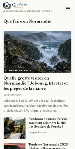 Anteprima del sito Normandie Guide, referenziato per la pubblicazione di articoli sponsorizzati