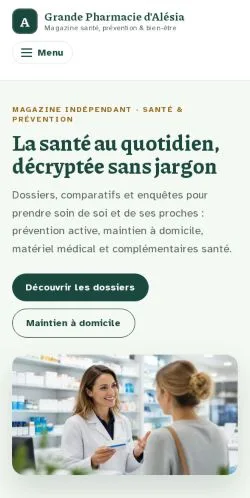 Anteprima del sito Grande Pharmacie d'Alésia, referenziato per la pubblicazione di articoli sponsorizzati