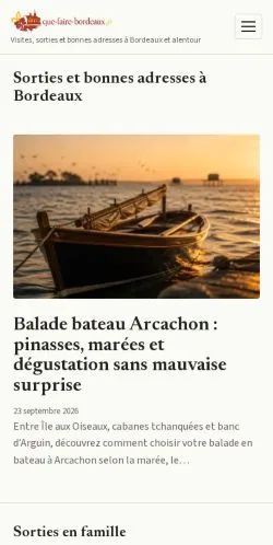 Vorschau der Website Bordeaux City Guide, gelistet für die Veröffentlichung gesponserter Artikel