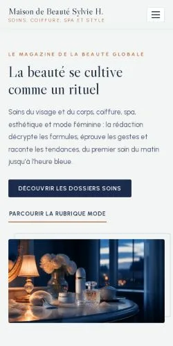 Anteprima del sito Maison De Beauté Sylvie H, referenziato per la pubblicazione di articoli sponsorizzati