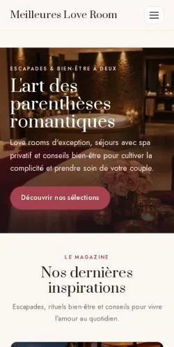 Anteprima del sito Love Room Guide, referenziato per la pubblicazione di articoli sponsorizzati