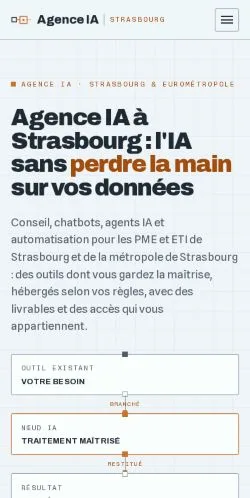Anteprima del sito Agence IA Strasbourg, referenziato per la pubblicazione di articoli sponsorizzati