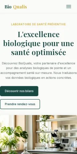 Preview of the BioQualis website, listed for sponsored article publication