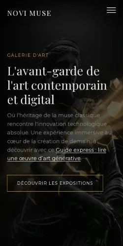 Vorschau der Website Novi Muse, gelistet für die Veröffentlichung gesponserter Artikel