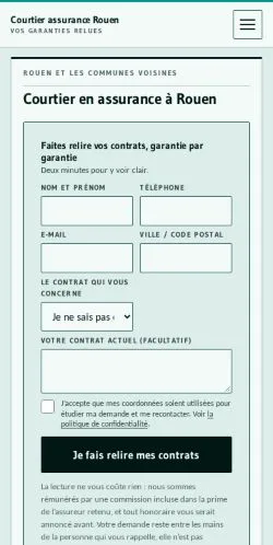 Anteprima del sito Courtier Assurance Rouen, referenziato per la pubblicazione di articoli sponsorizzati