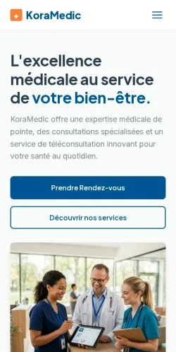 Vorschau der Website KoraMedic, gelistet für die Veröffentlichung gesponserter Artikel