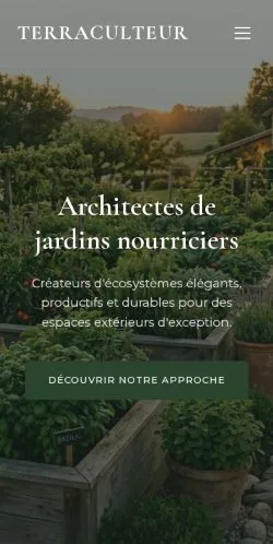 Pré-visualização do site Terraculteur, referenciado para publicar artigos patrocinados