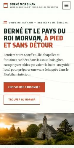 Preview of the Berné Morbihan website, listed for sponsored article publication
