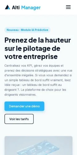 Vorschau der Website Alti Manager, gelistet für die Veröffentlichung gesponserter Artikel