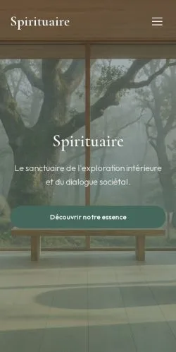 Vista previa del sitio Spirituaire, referenciado para publicar artículos patrocinados