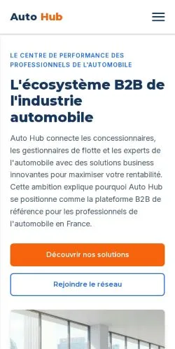 Preview of the Auto Hub website, listed for sponsored article publication
