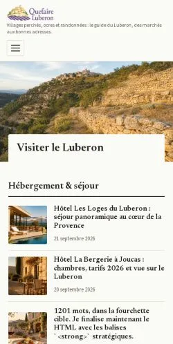 スポンサード記事の掲載先として登録されたLuberon Explorerのサイトプレビュー