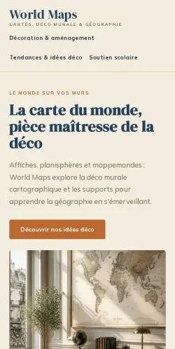 Anteprima del sito World Maps, referenziato per la pubblicazione di articoli sponsorizzati
