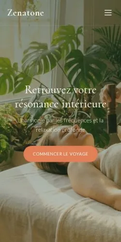 Aperçu du site Zenatone, référencé pour publier un article sponsorisé
