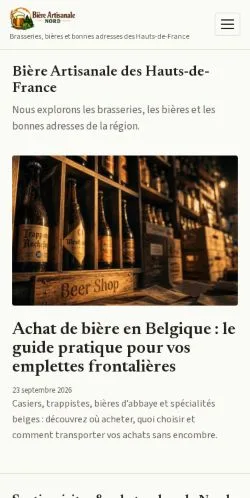 Forhåndsvisning af Bière Artisanale Nord, opført til udgivelse af sponsorerede artikler