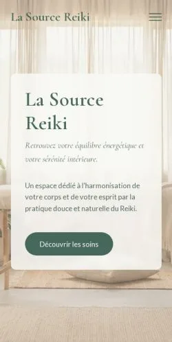 Vorschau der Website La Source Reiki, gelistet für die Veröffentlichung gesponserter Artikel