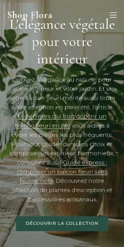 Anteprima del sito Shop Flora, referenziato per la pubblicazione di articoli sponsorizzati