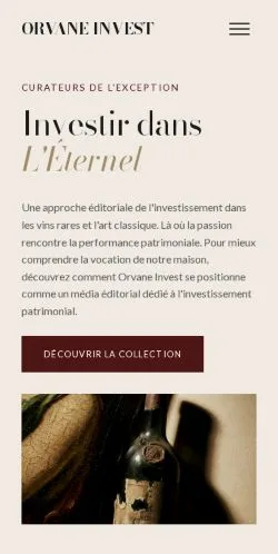 스폰서 기사 게재 매체로 등록된 Orvane Invest 사이트 미리보기