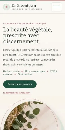 スポンサード記事の掲載先として登録されたDr Greentownのサイトプレビュー