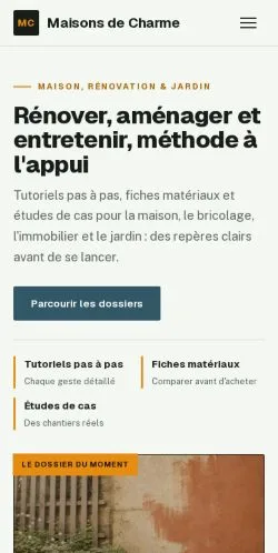Anteprima del sito Maisons de Charme, referenziato per la pubblicazione di articoli sponsorizzati