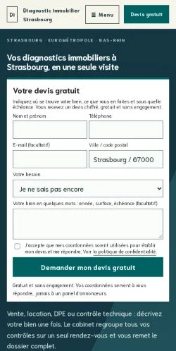 Forhåndsvisning af Diagnostic Immobilier Strasbourg, opført til udgivelse af sponsorerede artikler