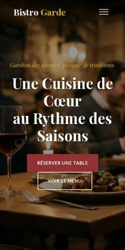 Vorschau der Website Bistro Garde, gelistet für die Veröffentlichung gesponserter Artikel