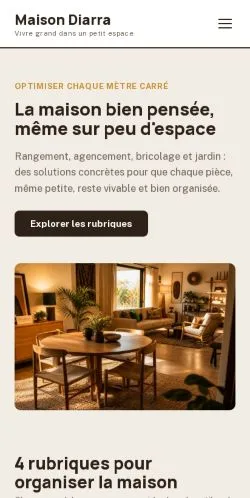 Vorschau der Website Maison Diarra, gelistet für die Veröffentlichung gesponserter Artikel