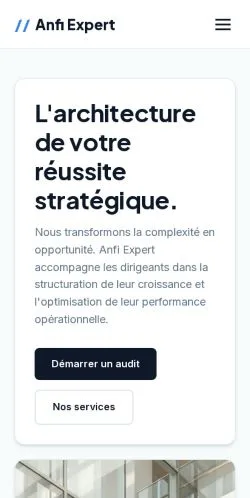スポンサード記事の掲載先として登録されたAnfi Expertのサイトプレビュー