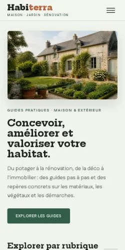 Vorschau der Website Habiterra, gelistet für die Veröffentlichung gesponserter Artikel