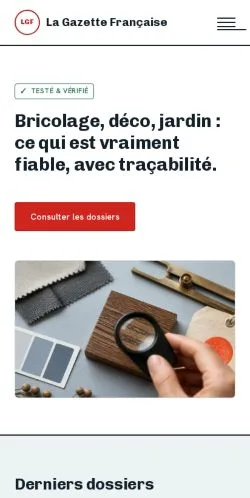Anteprima del sito La Gazette Française, referenziato per la pubblicazione di articoli sponsorizzati