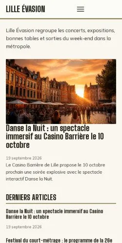 Förhandsvisning av webbplatsen Lille Évasion, listad för publicering av sponsrade artiklar