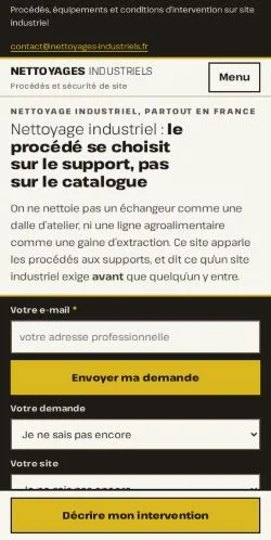 Anteprima del sito Nettoyage Industriel Procédés, referenziato per la pubblicazione di articoli sponsorizzati