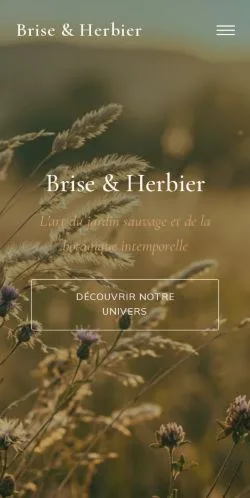 스폰서 기사 게재 매체로 등록된 Brise & Herbier 사이트 미리보기