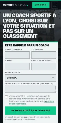 Anteprima del sito Coach Sport Lyon, referenziato per la pubblicazione di articoli sponsorizzati
