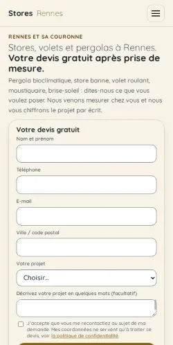 Anteprima del sito Stores Rennes, referenziato per la pubblicazione di articoli sponsorizzati