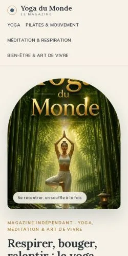 Forhåndsvisning af Yoga Du Monde, opført til udgivelse af sponsorerede artikler