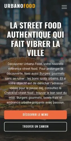Vorschau der Website Urbano Food, gelistet für die Veröffentlichung gesponserter Artikel