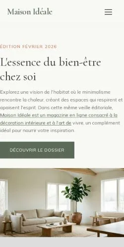 Vorschau der Website Maison Idéale, gelistet für die Veröffentlichung gesponserter Artikel
