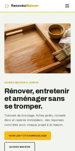 Forhåndsvisning af Renovéo Maison, opført til udgivelse af sponsorerede artikler