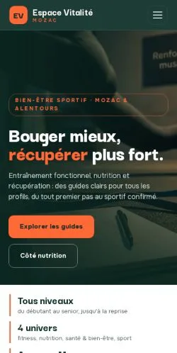 Aperçu du site Crossfit Mozac, référencé pour publier un article sponsorisé