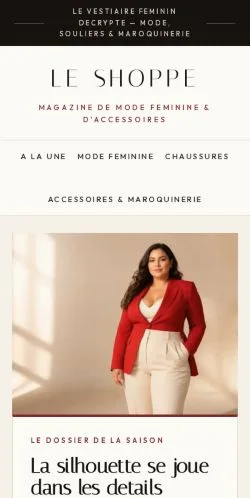 スポンサード記事の掲載先として登録されたLe Shoppeのサイトプレビュー