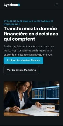 スポンサード記事の掲載先として登録されたSystème Bのサイトプレビュー