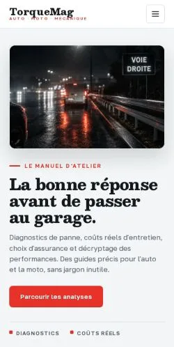 Anteprima del sito TorqueMag, referenziato per la pubblicazione di articoli sponsorizzati