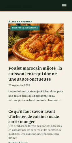 スポンサード記事の掲載先として登録されたLes Halles Madinaのサイトプレビュー